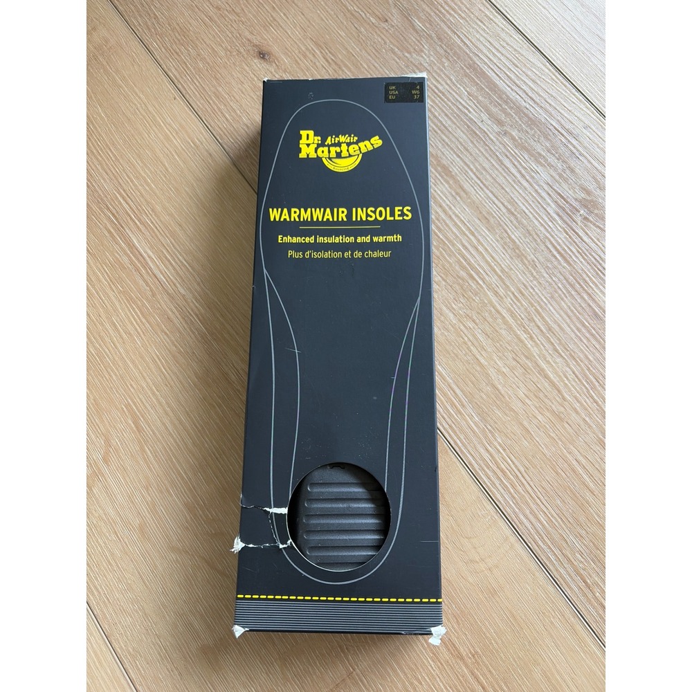 Dr. Martens WarmWair Insoles Black Faux Fur Insulated SoftWair US Women 6 EU 37